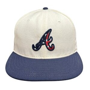 Atlanta Braves New Era 59FIFTY Hat Cap 7 3/8 MLB Cool Base Made in USA